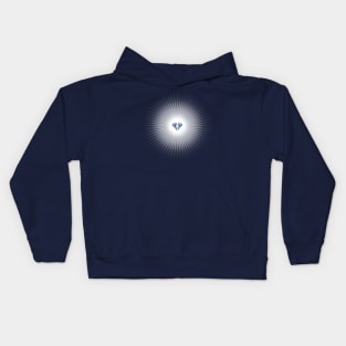 Diamond Light - 2 - On the Back of Kids Hoodie